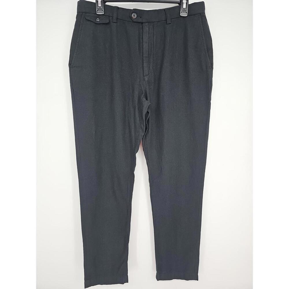 Banana Republic‎ Athletic Pants 32 x 34 Black Linen-Blend Pants NWT